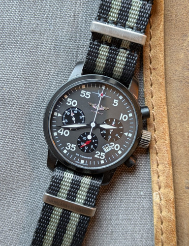Chronographe pilote poljot - pilote,